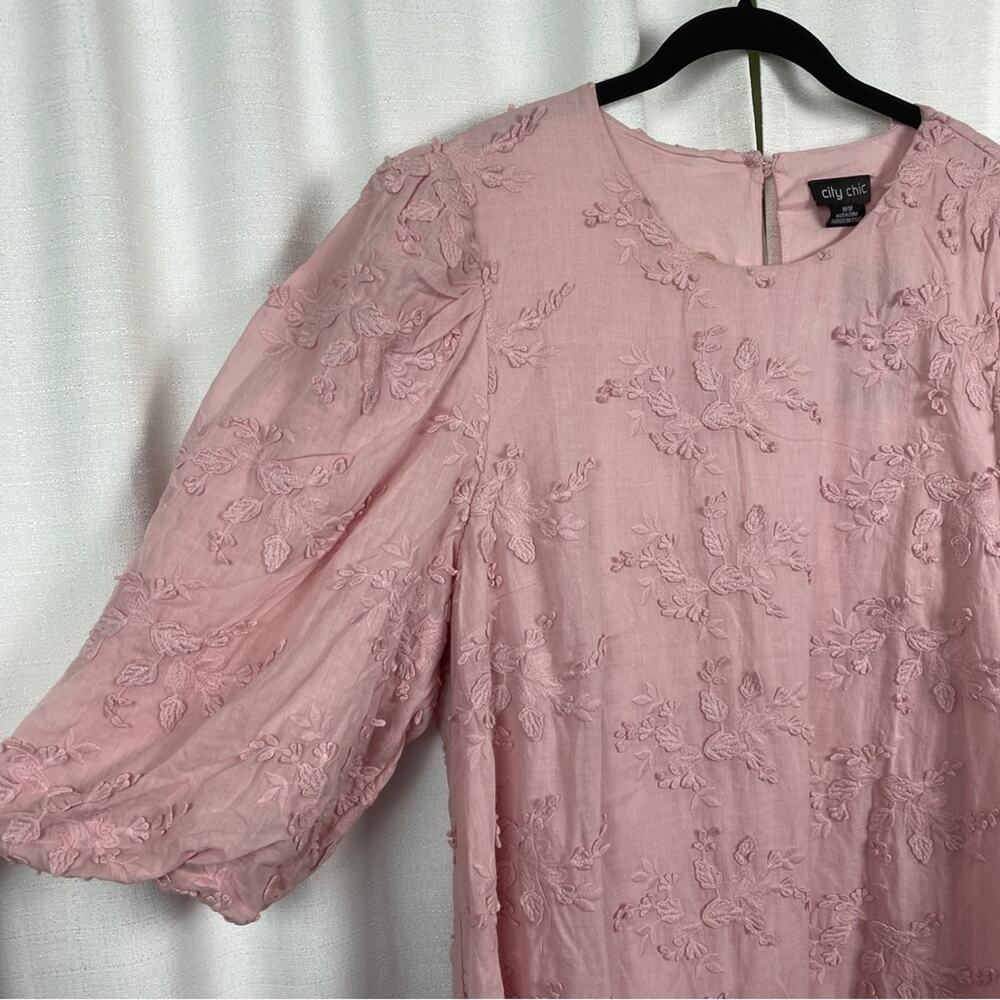 City Chic Crystal Pink Layla Babydoll Dress Sz.M(18) NWT - Picture 10 of 16